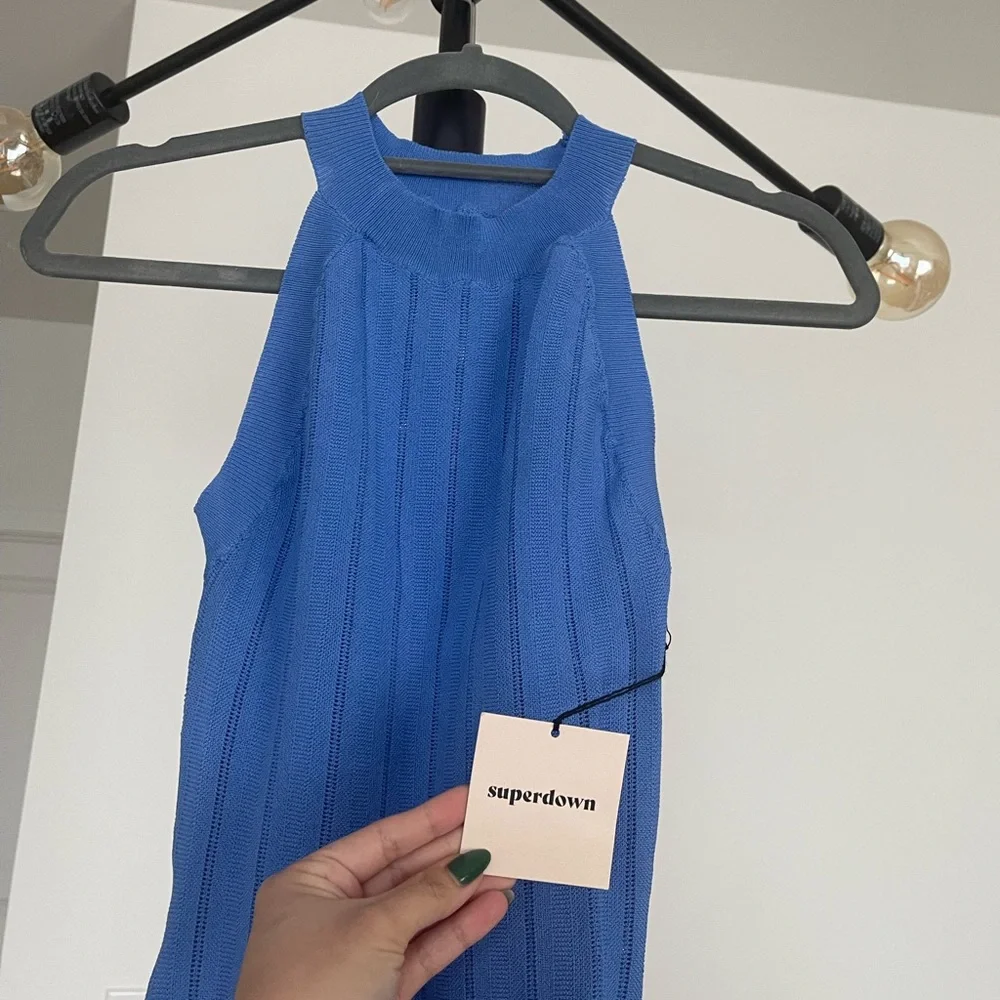 NWT Superdown/ Revolve Solis Mini Dress in Periwinkle- size XS - Picture 5 of 5